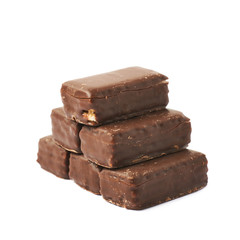 Pyramid of chocolate candies