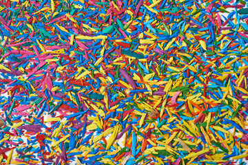 Fototapeta premium Surface covered with pencil's graphite chips