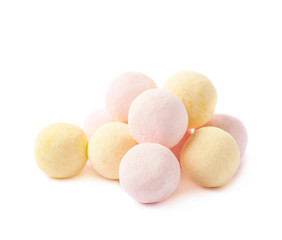 Pile of sugar coated balls 