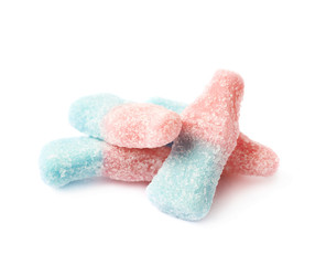 Bottle shaped fizzy candy