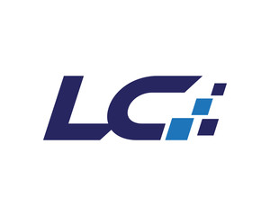 LC digital letter logo