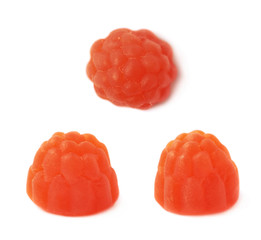 Raspberry shaped candy
