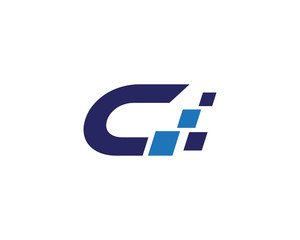 C digital letter logo