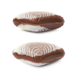Shell shaped chocolate candy