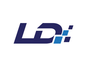 LD digital letter logo