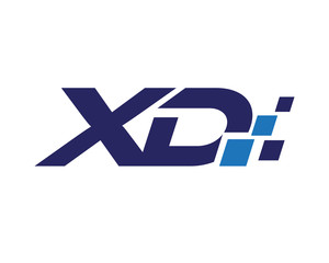 XD digital letter logo