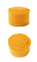 Piece of a modelling clay isolated