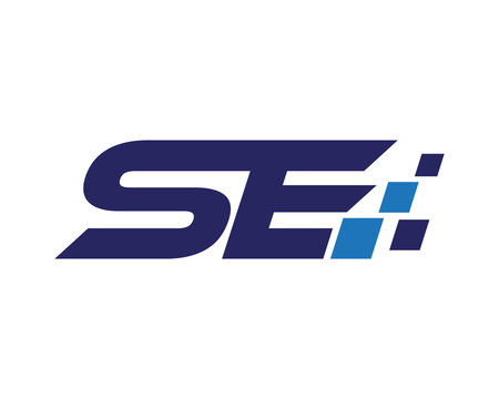 SE digital letter logo