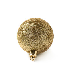 Single Christmas ball isolated