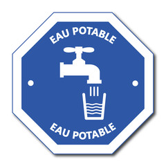 Logo eau potable.