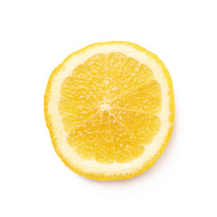 Round slice of an orange fruit