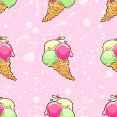 Ice-cream pattern