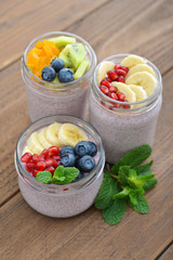 Pudding with chia seeds