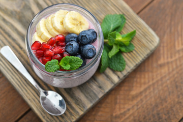 Pudding with chia seeds