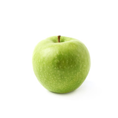 Sour green apple isolated