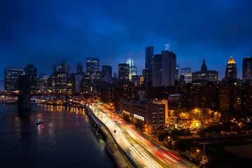 Fototapeta na wymiar New York City traffic