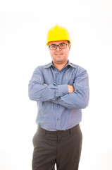 Engineer with helmet