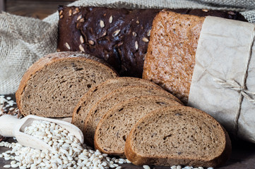 several kinds of of bread on the table