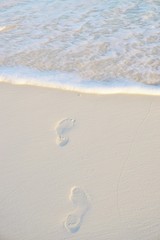 Footsteps in the sand © eqroy