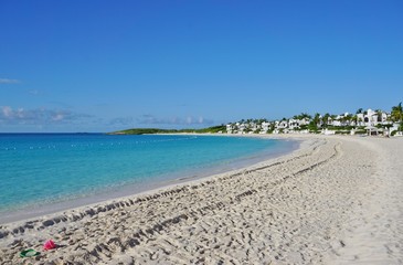Maundays Bay beach on the island of Anguilla in the caribbean