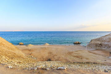 Beautiful beach coast in the Red Sea, Egypt. 