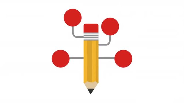 Pencil icon design, Video Animation 