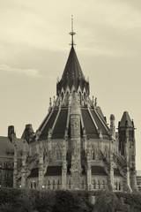 Obraz premium Parliament Hill library ottawa