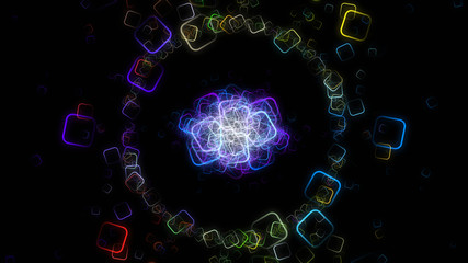 fantastic abstract square background design illustration