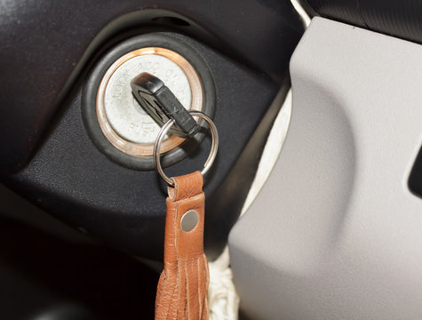 Key switch for starting the car