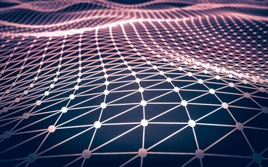 Abstract polygonal space low poly