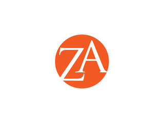 Double ZA letter logo