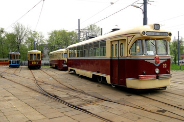 Fototapeta na wymiar Vintage tram