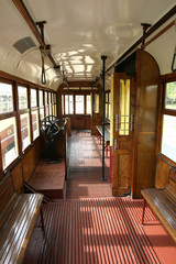 Old tram inside