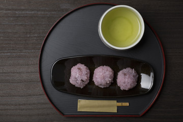 俯瞰撮影のおはぎ