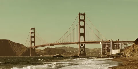 Photo sur Plexiglas Plage de Baker, San Francisco Golden Gate Bridge