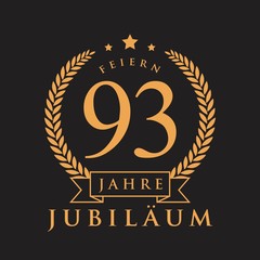 Fototapeta premium Jubiläum GOLD