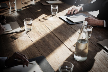 Business People Meeting Discussion Agreement Negotiation Concept