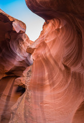 Upper antelope canyon in the Navajo Arizona USA