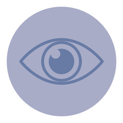 Linear eye icon. Concept of view. Vector illustration
