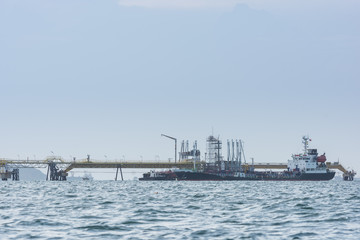 Oil Tanker in the sea