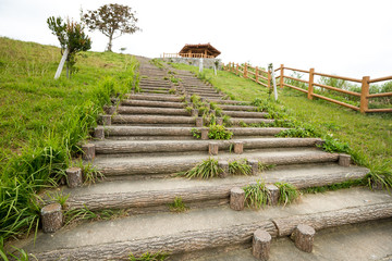 Stair in countryside