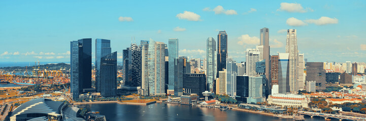 Naklejka na ściany i meble Singapore skyline