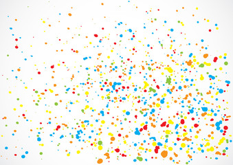 Abstract color splash illustration on background. Vector.