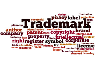 Trademark, word cloud concept 6