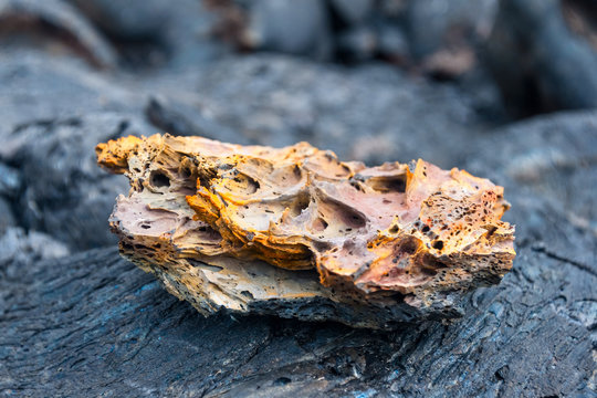 Lava Field, Sinter, Tufa, Pumice In Kamchatka