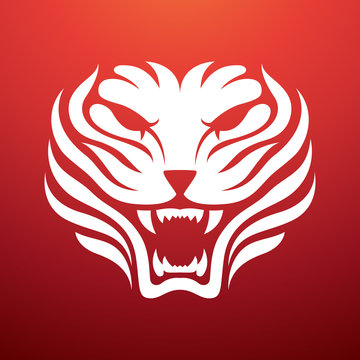 Tiger Head Icon Logo