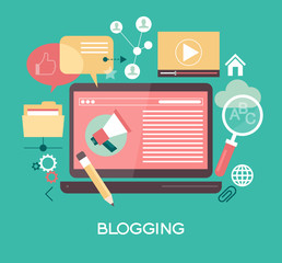 Blog abstract vector illustration