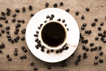 Coffee Cup and Coffee Beans