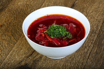 Russian traditional soup - borscht