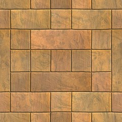 Brick wall texture generated. Seamless pattern.